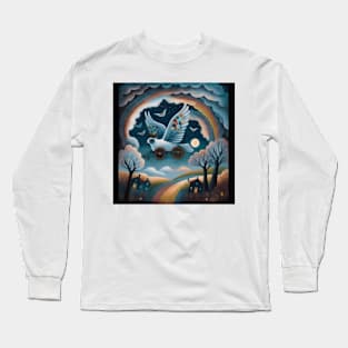 Naïve Art Birds 07 Long Sleeve T-Shirt